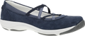 Quarter turn view Women's Dansko Footwear style name Harper in color NAVY SD. Sku: 4857759475
