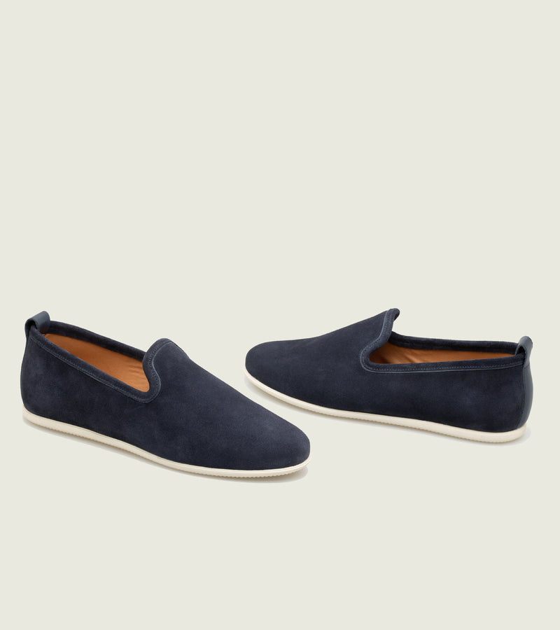 Navy Suede