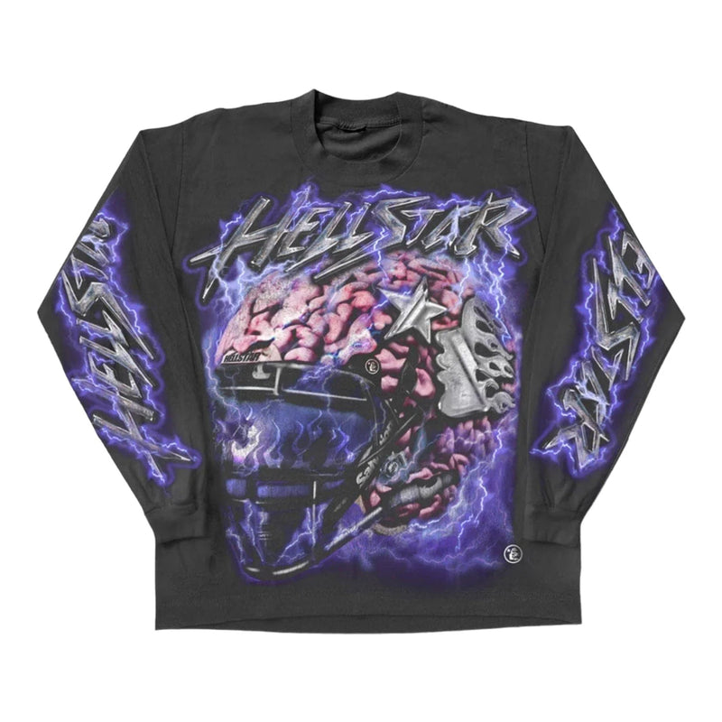 Hellstar 'Brain Helmet' Black LS Tee