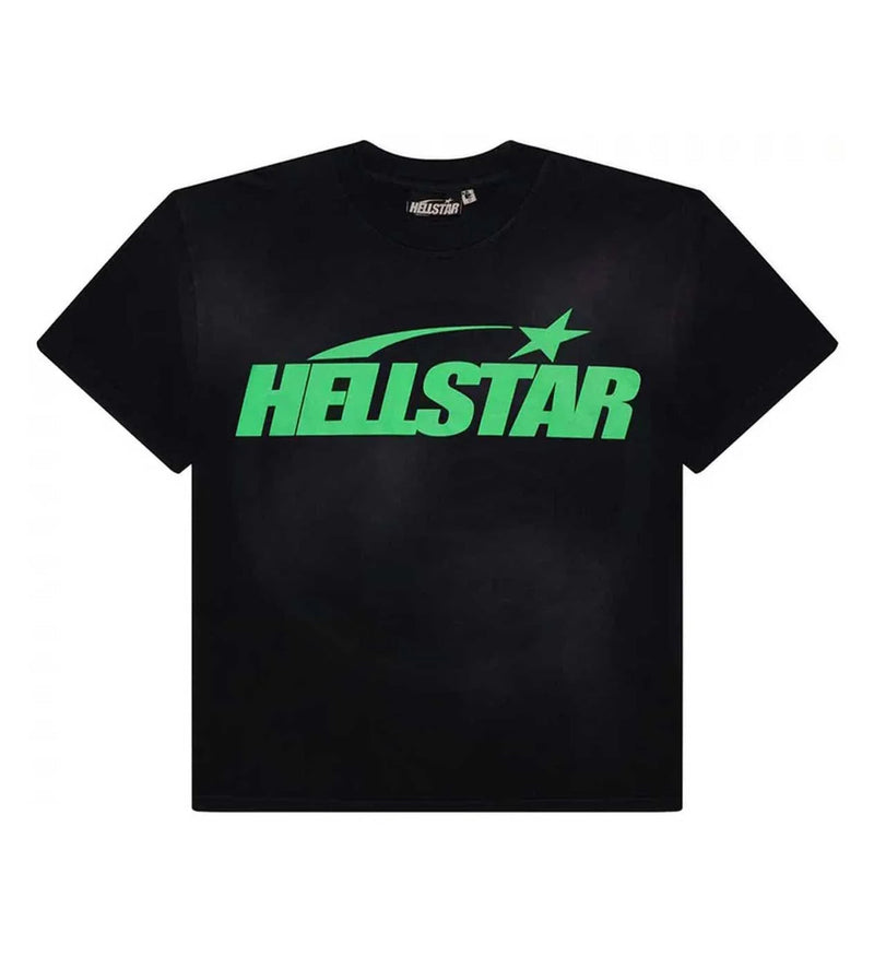 Hellstar 'Classic Logo' Black & Green Tee