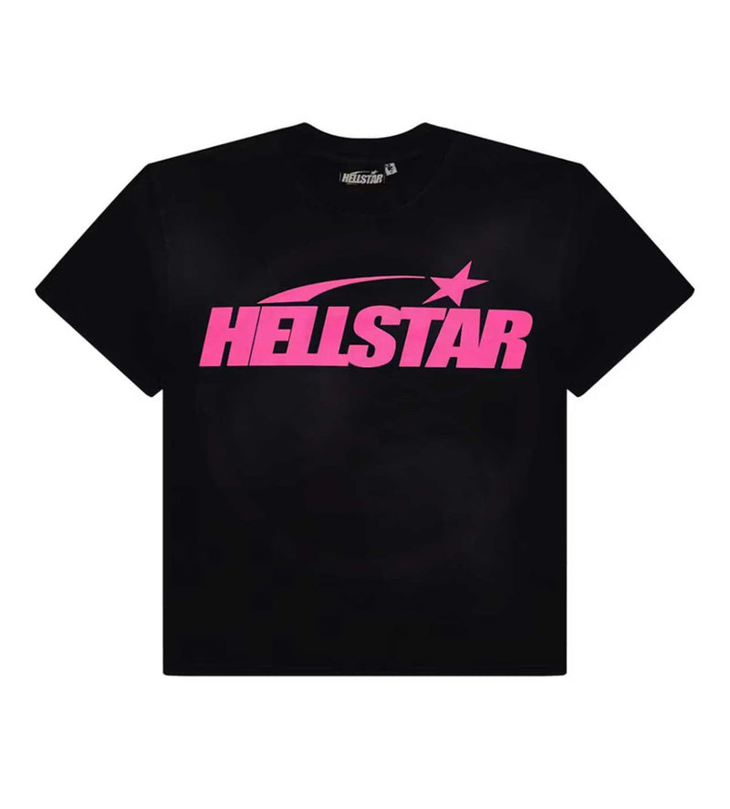 Hellstar 'Classic Logo' Black & Pink Tee