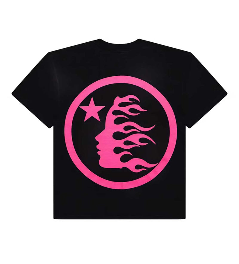Hellstar 'Classic Logo' Black & Pink Tee - view 2
