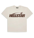 Hellstar 'Classic Logo' Cream & Brown Tee