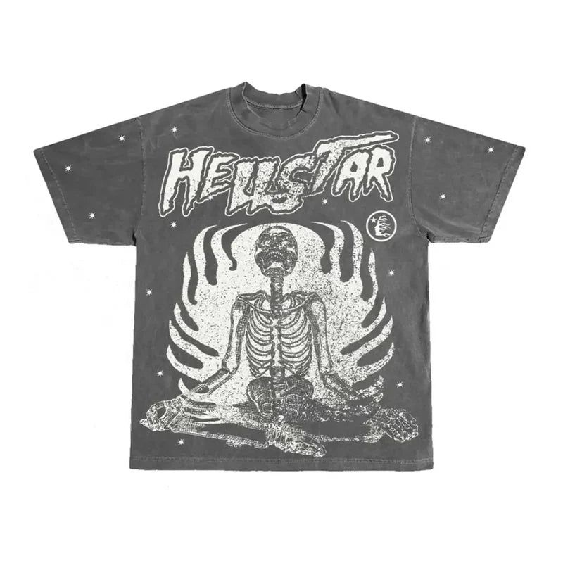 Hellstar 'Inner Peace' Grey Tee