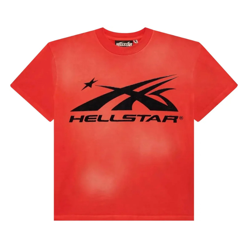 Hellstar 'Sports Core Logo' Black & Red Tee