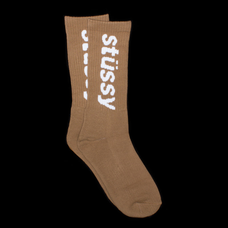 Helvetica Jacquard Crew Socks