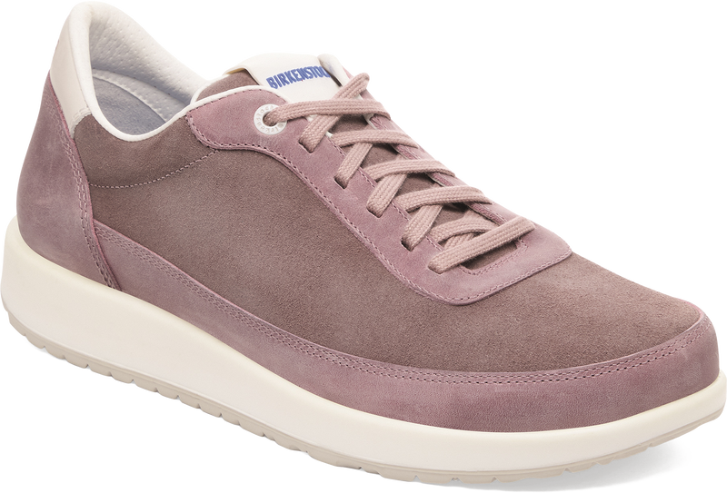Quarter turn view Women's Birkenstock Footwear style name Honnef City Narrow in color FAD PURP. Sku: 1030172