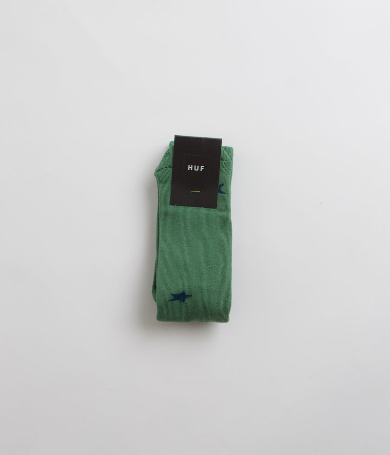 HUF Sassy H Crew Socks in Forest Green