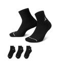 Jordan Everyday Ankle Socks 3 Pairs "Black White" (Unisex)
