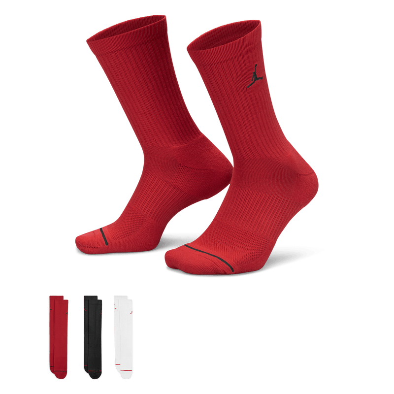 Jordan Everyday Crew Socks (3 pairs) "Multi-Color" (Unisex)