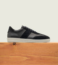 Black Leather with Suede