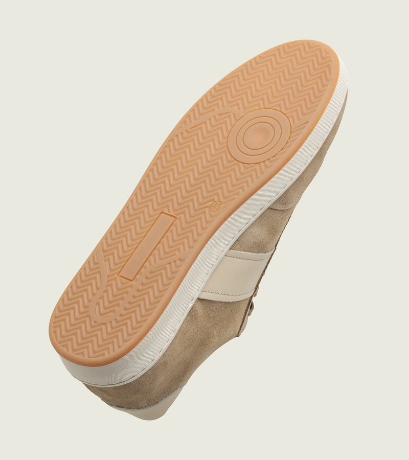 Sand Suede with Leather