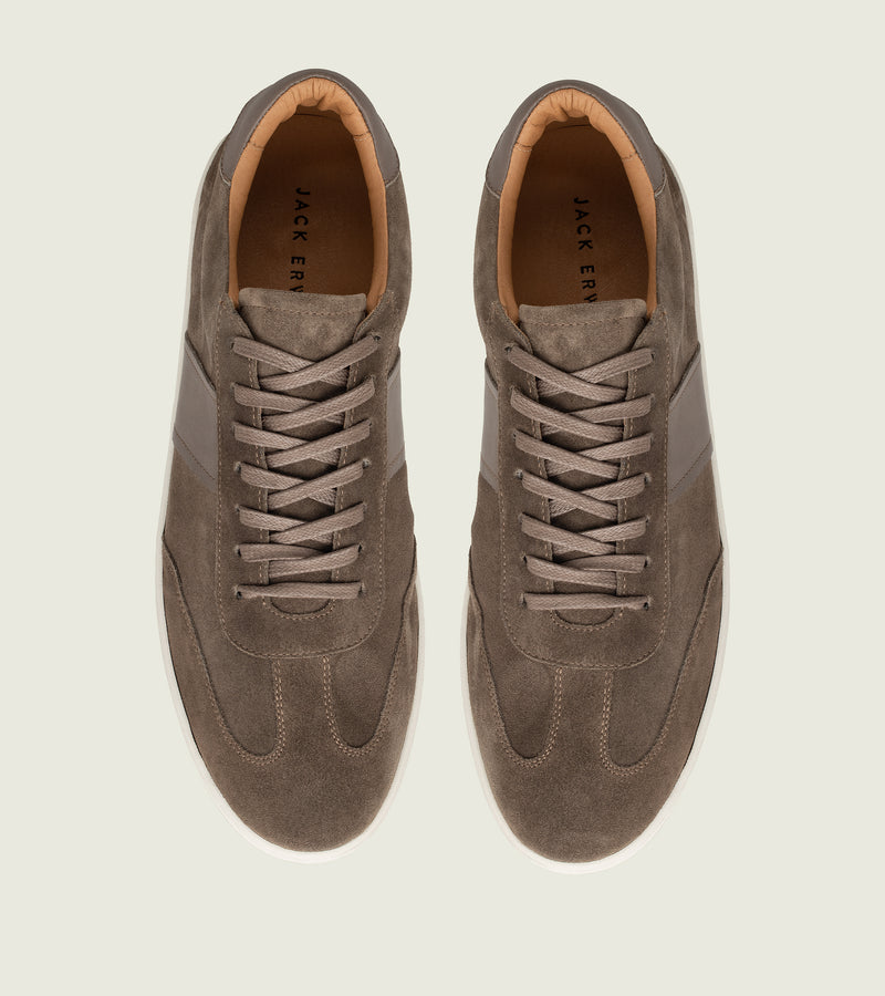 Taupe Suede with Leather