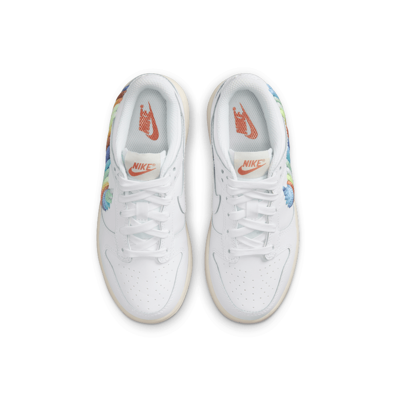 Little Kids' Nike Dunk Low SE "Rainbow Swoosh"