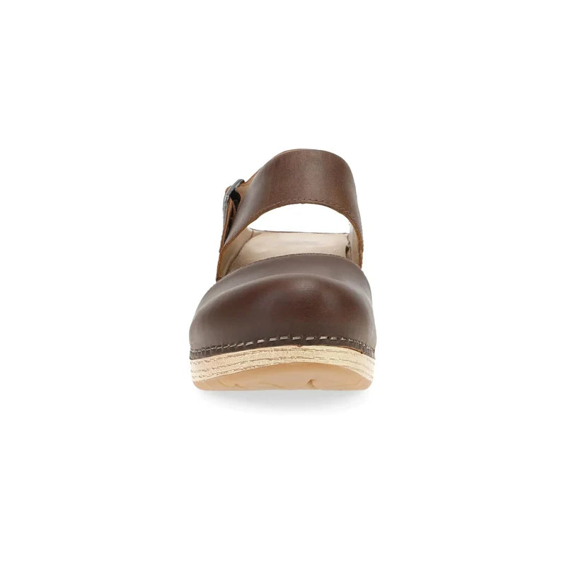 Women's Dansko Lucia in Tan Oiled Pull Up. Sku: 2218641400
