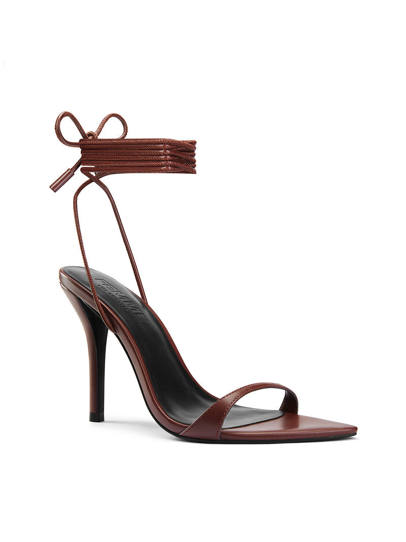 Lyra Lace Up - Chocolate