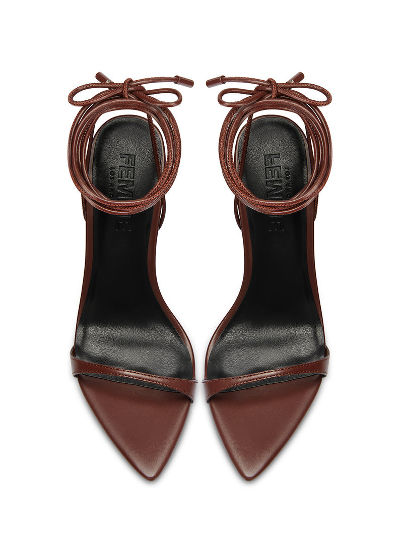 Lyra Lace Up - Chocolate