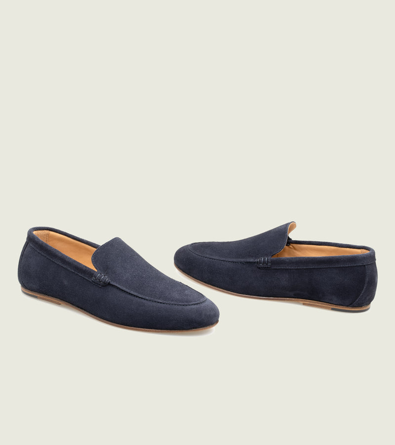 Navy Suede