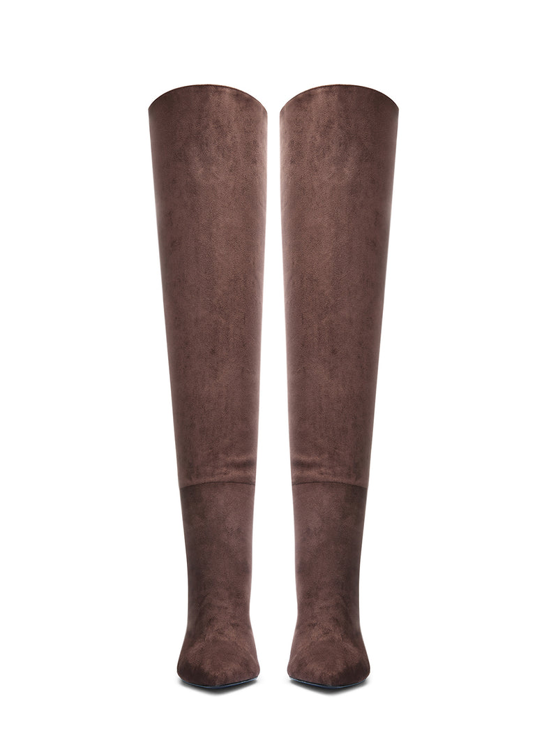 Mariel 2 Way Boot - Suede Coco