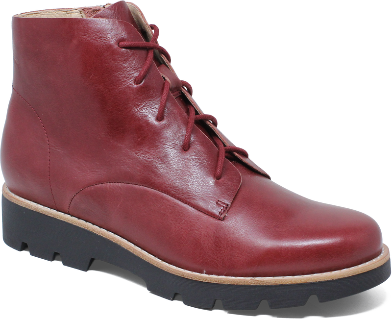 Women's Django & Juliette Maxtra in Claret-Black Sole Leather. Sku: DJ20103R4YLE