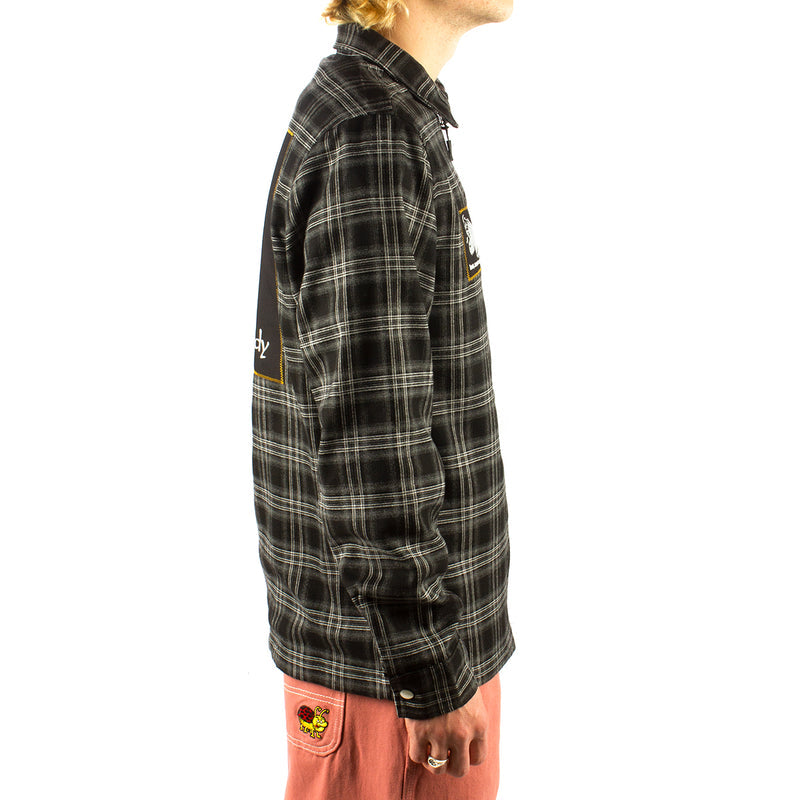 Butter Goods Melody Plaid Zip Overshirt