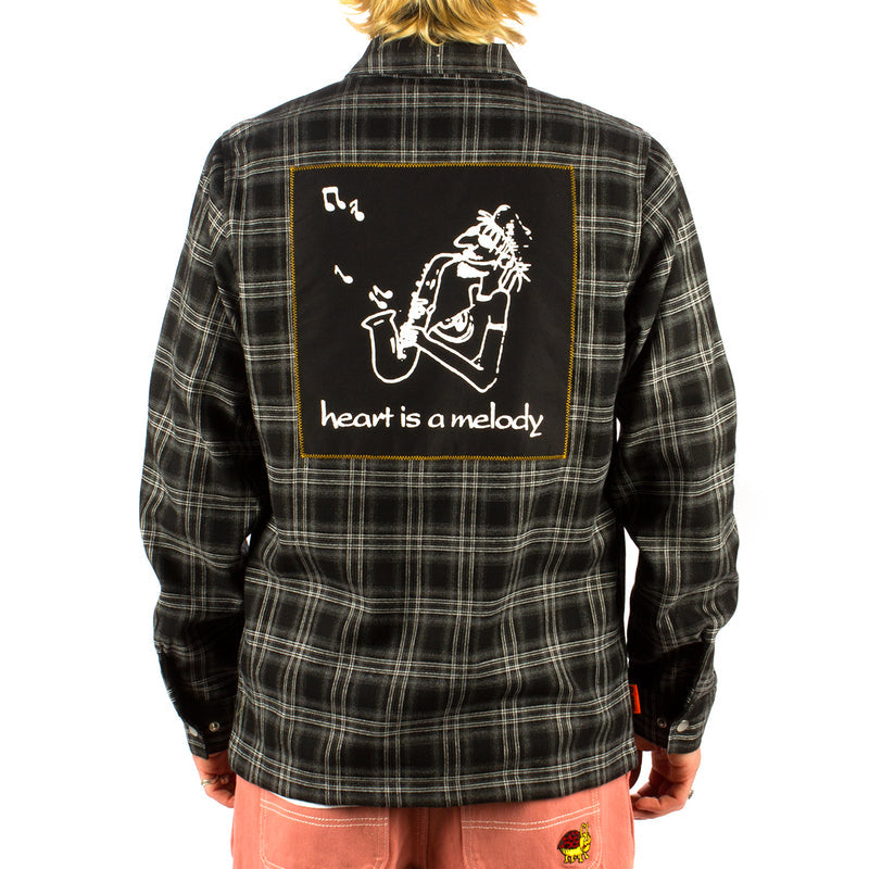 Butter Goods Melody Plaid Zip Overshirt