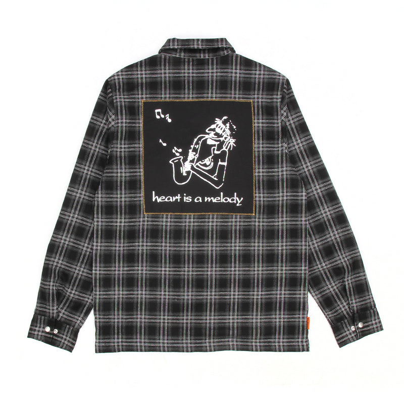 Melody Plaid Zip Overshirt