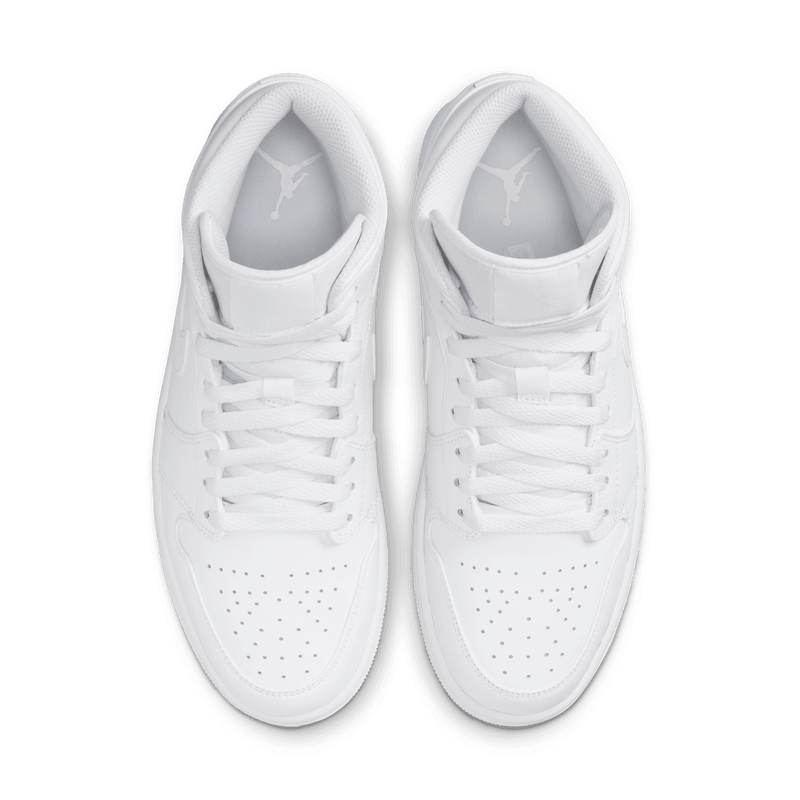 Men's Air Jordan 1 Mid "Triple White"