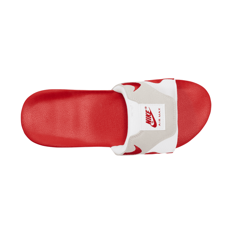 Men's Nike Air Max 1 Slides "White University Red"