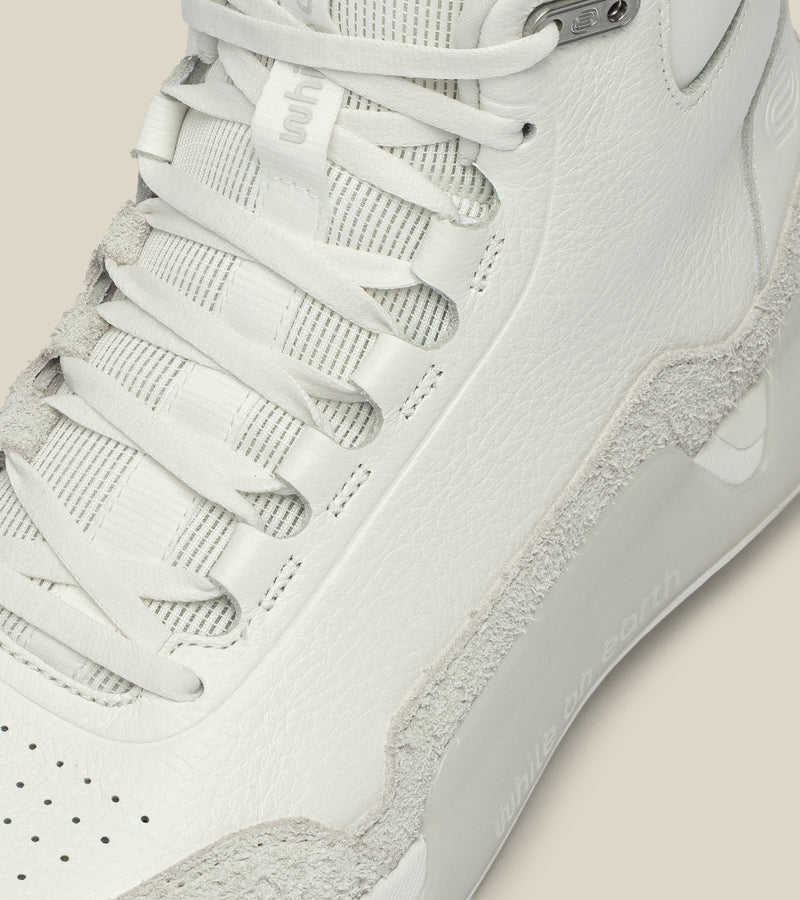 men's high-top leather trainer