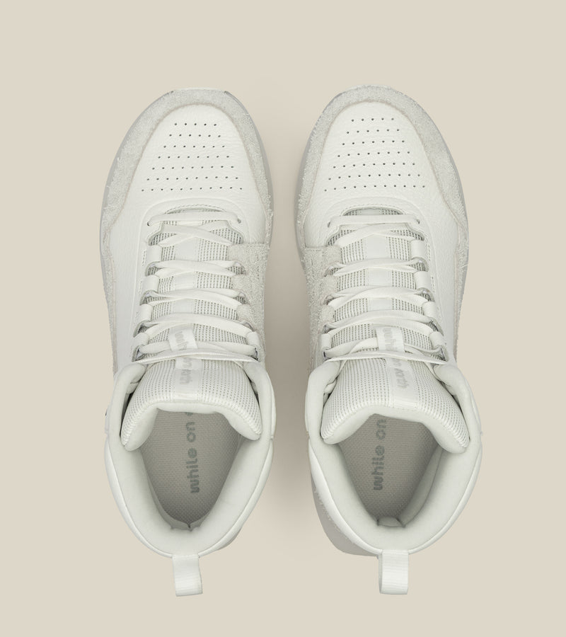 men's high-top leather trainer
