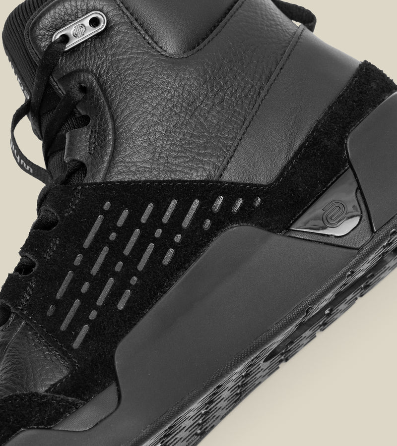men's high-top leather trainer