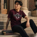 Men's The Closet Inc Curved Hem T-Shirts "Burgundy"
