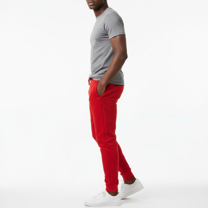 Men's The Closet Inc. Fleece Z Pants - Plain Red