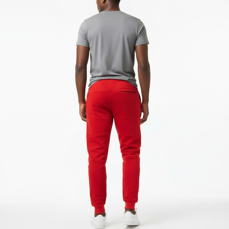 Men's The Closet Inc. Fleece Z Pants - Plain Red