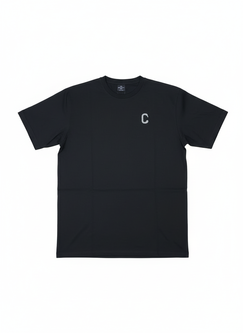 Men's The Closet Inc. Plain T-Shirt (Black-Wht Logo)