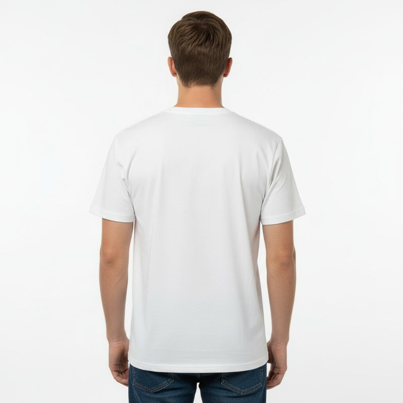 Men's The Closet Inc. Plain T-Shirt (White-Blk Logo)