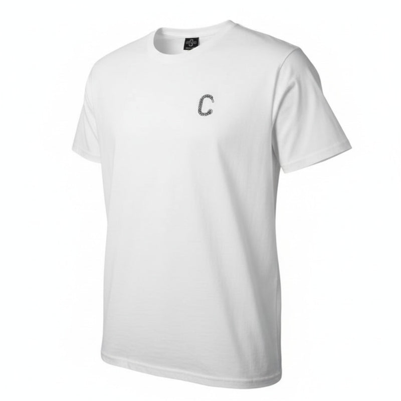 Men's The Closet Inc. Plain T-Shirt (White-Blk Logo)