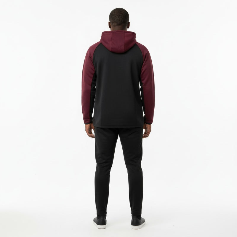 Men's The Closet Inc. Tech Fleece Top (Black/Burgundy)