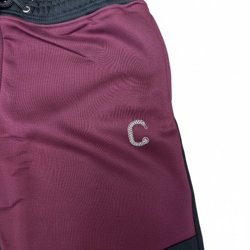 Men's The Closet Inc. Tech Fleece Zip Pants (Black/Burgundy)