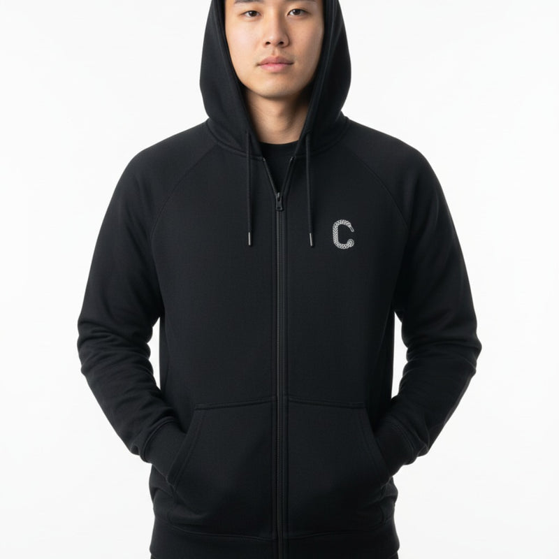 Men's The Closet Inc. Zip Fleece Top (Black)