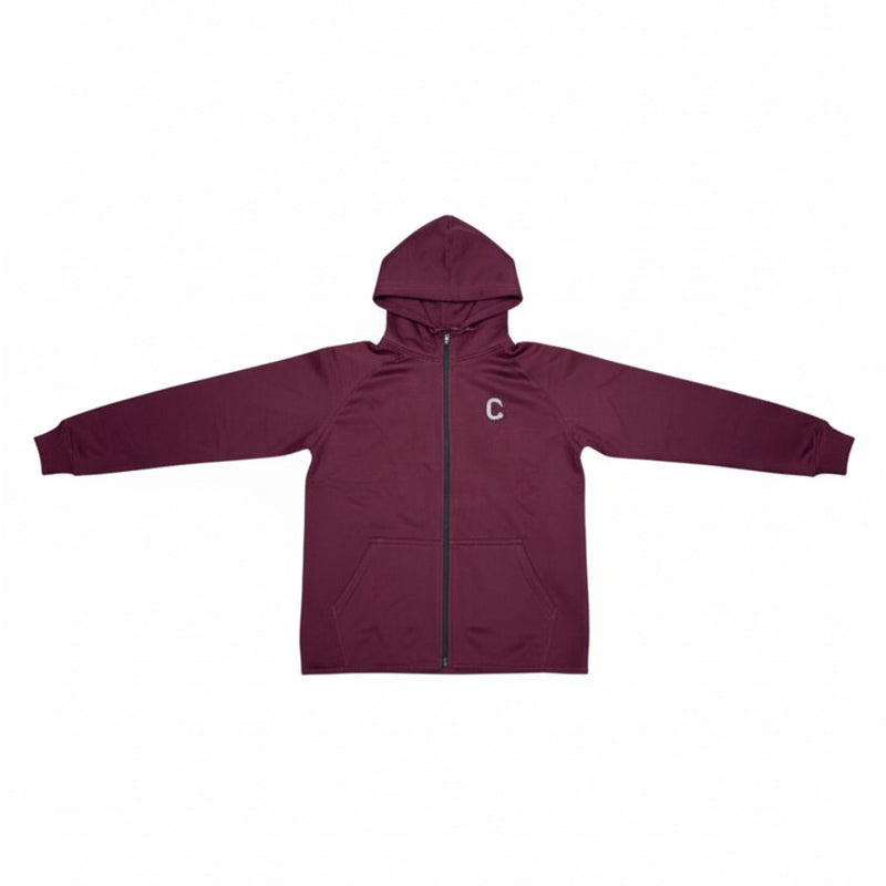 Men's The Closet Inc. Zip Fleece Top (Burgundy)