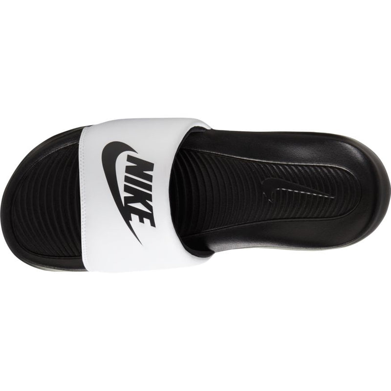 Men's Nike Victori One Slides "White Black"