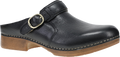 Quarter turn view Women's Dansko Footwear style name Millie in color BLK WAX ML. Sku: 10702020600