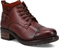 Quarter turn view Women's Taos Footwear style name Mini Crave in color COGNAC. Sku: MCR-14212COG