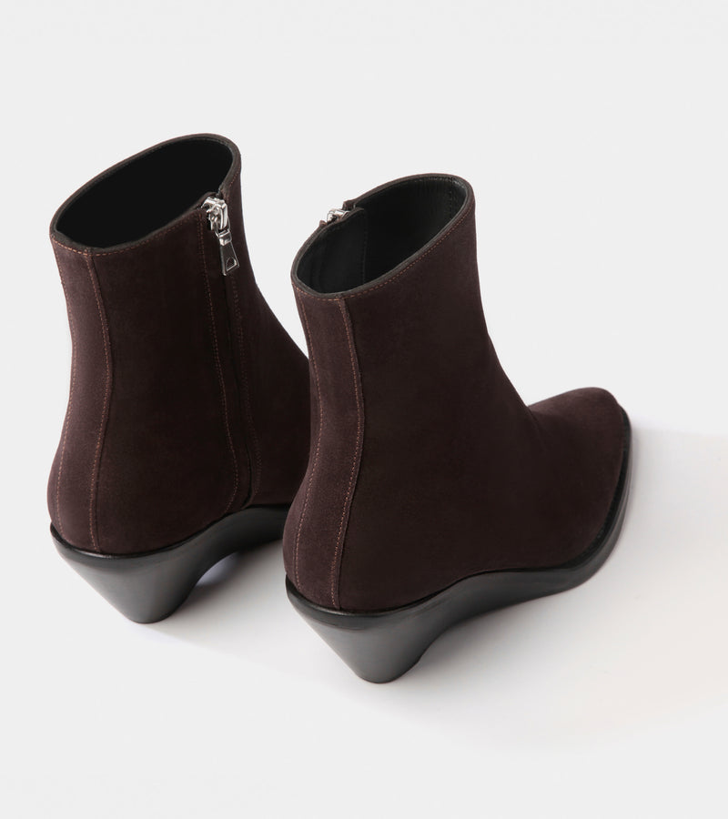 Dark Brown Suede