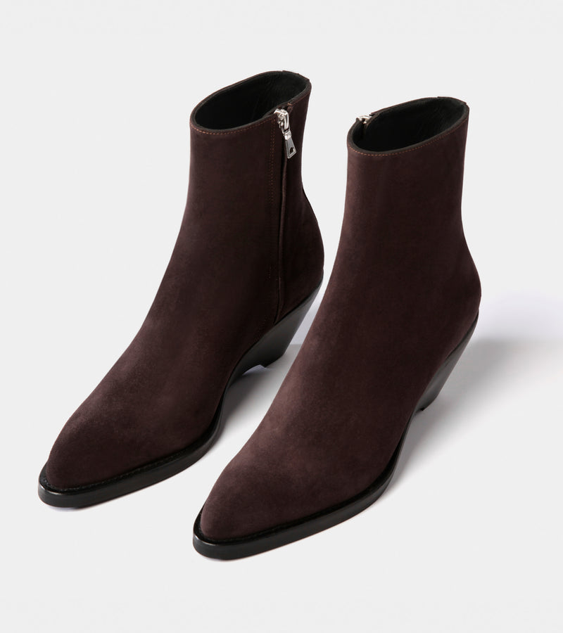 Dark Brown Suede