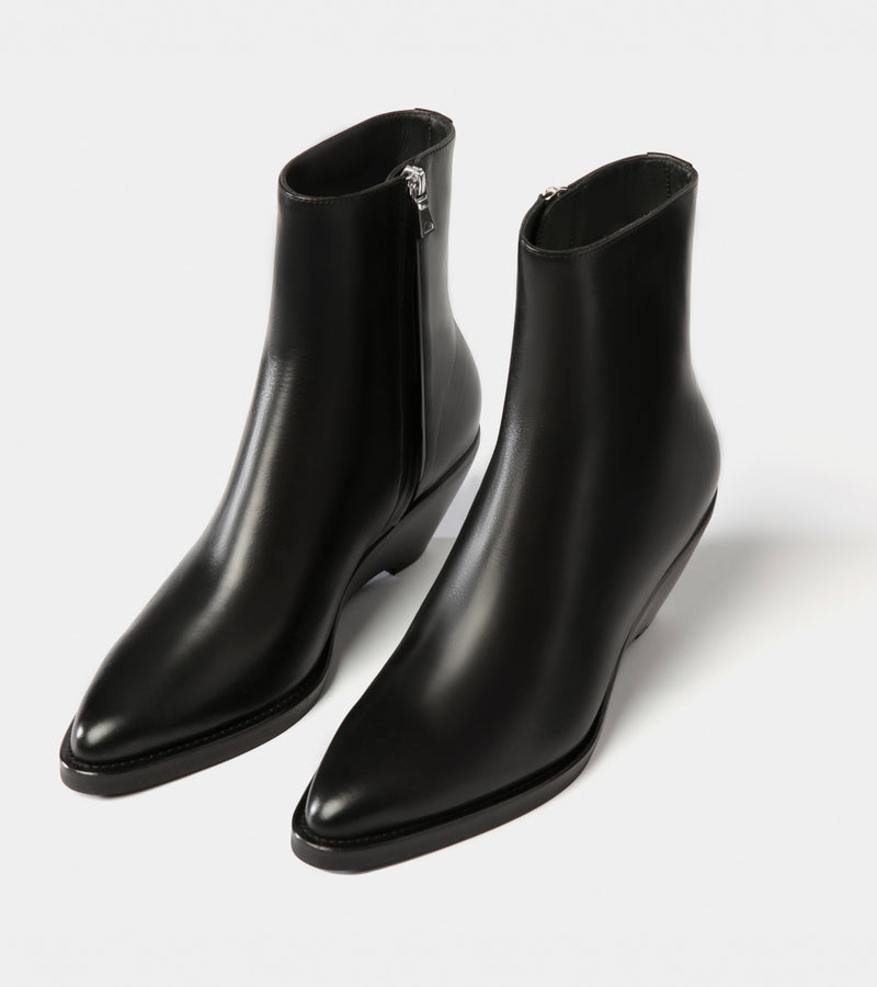 Black Nappa Leather