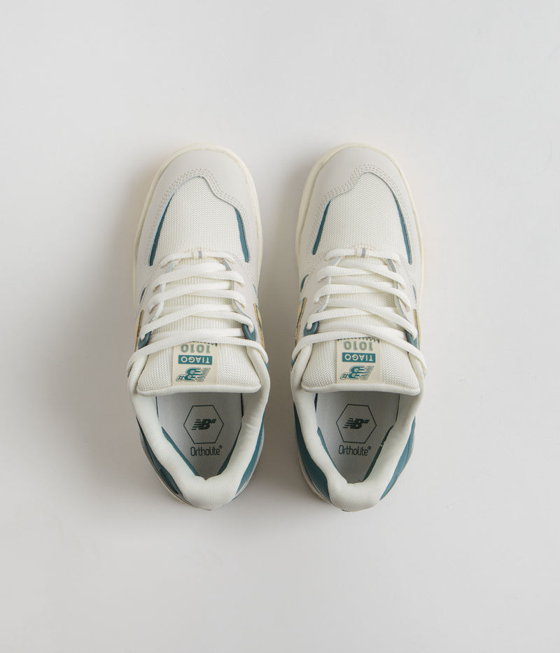 New Balance Numeric 1010 Tiago Lemos Shoes in Sea Salt and Spruce