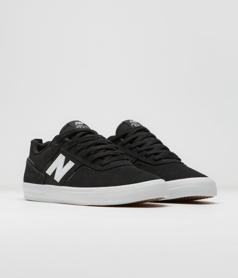 New Balance Numeric 306 Jamie Foy Shoes in Black and White / Black